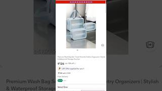 Premium Wash Bag Set | Travel-Friendly Toiletry Organizers | Stylish &amp; Waterproof Storage Pouches