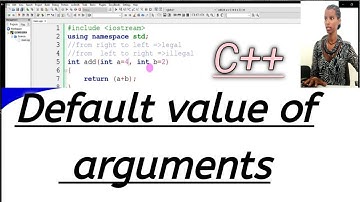 Default value of arguments in C++ programming በአማረኛ