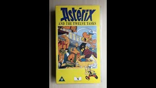 Original Vhs Opening The Twelve Tasks Of Asterix - 1995 Reissue Uk Retail Tape