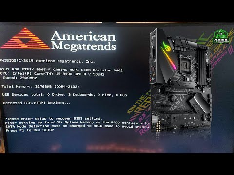 Please enter setup to recover BIOS setting Press F1 to Run SETUP How to Fix