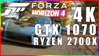 Forza Horizon 4 FPS Test 4K | GTX 1070   Ryzen 7 2700x