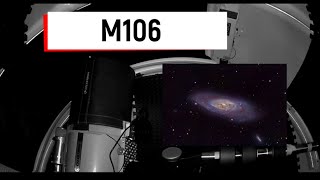 I took a picture of the GALAXY M106 through my Telescope