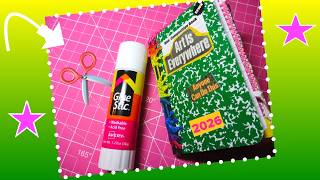 Let's Glue Book! MINI Composition Notebook Random SCraps gift bag #gluebook March 2026
