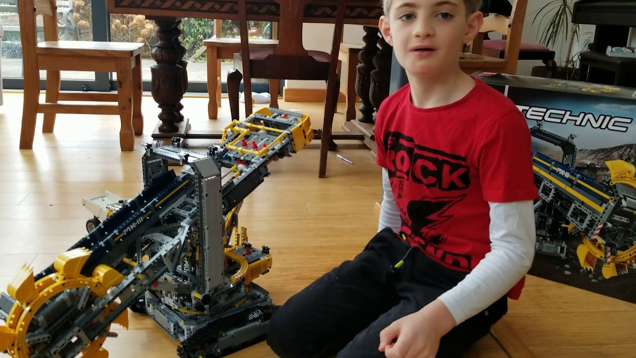 Lego bucket wheel excavator review YouTube