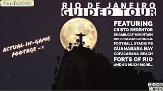 Flight Simulator 2020 Rio De Janeiro Guided Tour [4K60] | Cristo Redentor screenshot 5