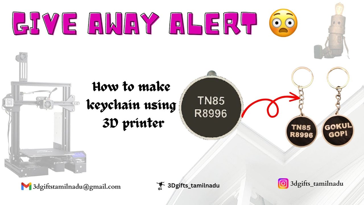 Making Microscope Keychain Using 3d Printer How to make a customized keychain using 3d printed🎉😱 ..+giveaway in ...
