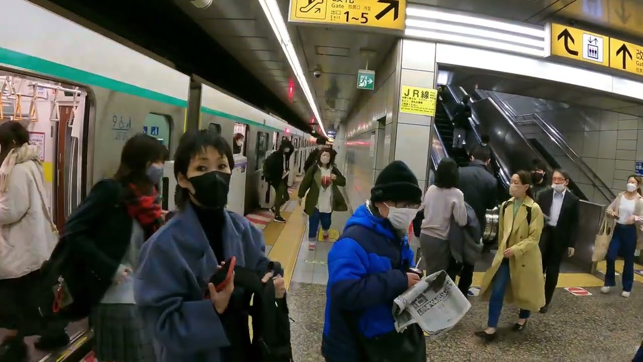 Kinshicho Station Z13 Walk | Tokyo Metro Hanzomon Line Exploration | Japan 4K ASMR