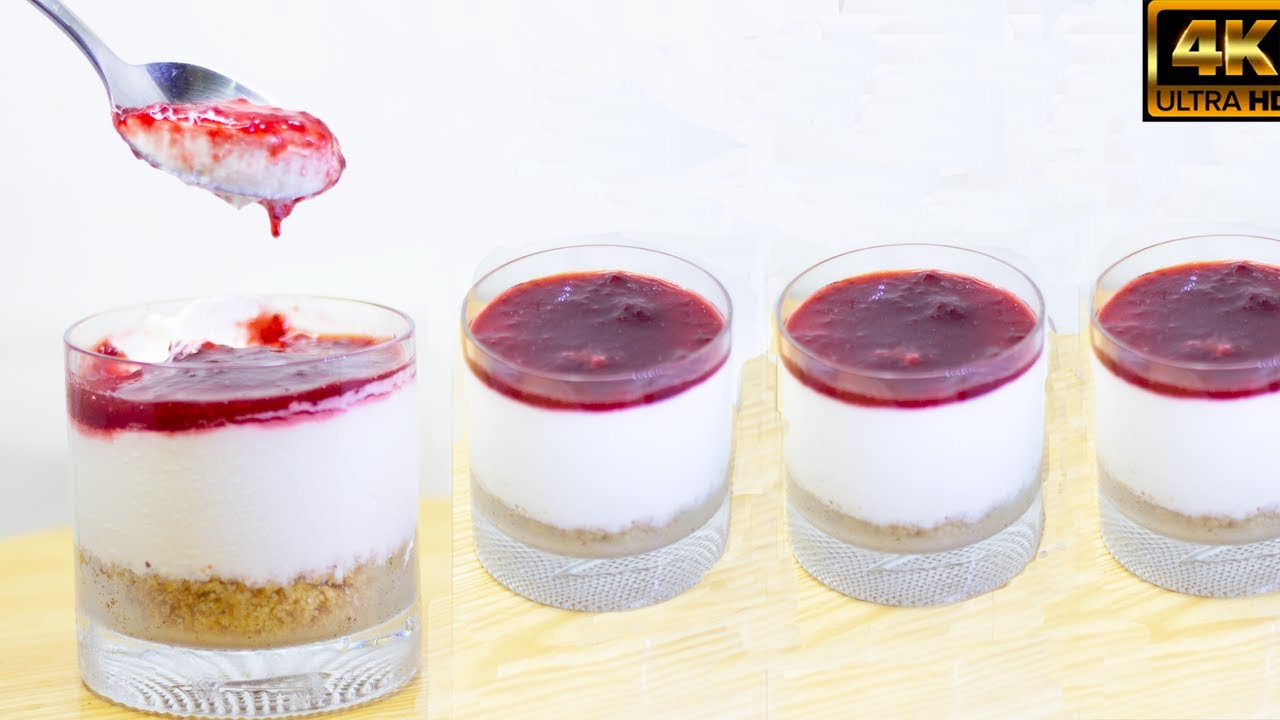 Easy No bake, no gelatine Cheesecake in a jar recipe Indian Kitchen