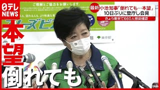 東京で６６０人感染…小池知事が１０日ぶり登庁「今こそ重要な時期」「倒れても本望」（2021年7月2日放送「news every.」より）