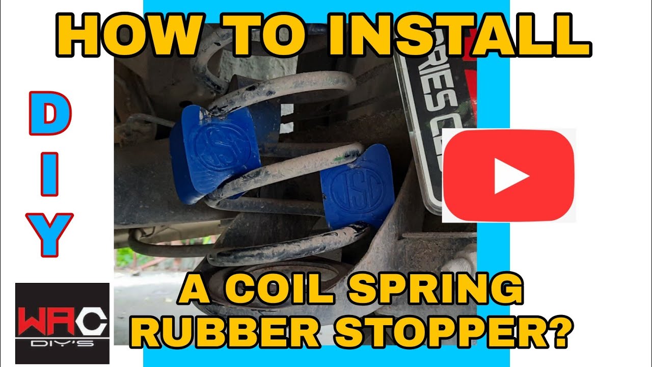 How to Install rubber stopper, coil spring cushion or rubber