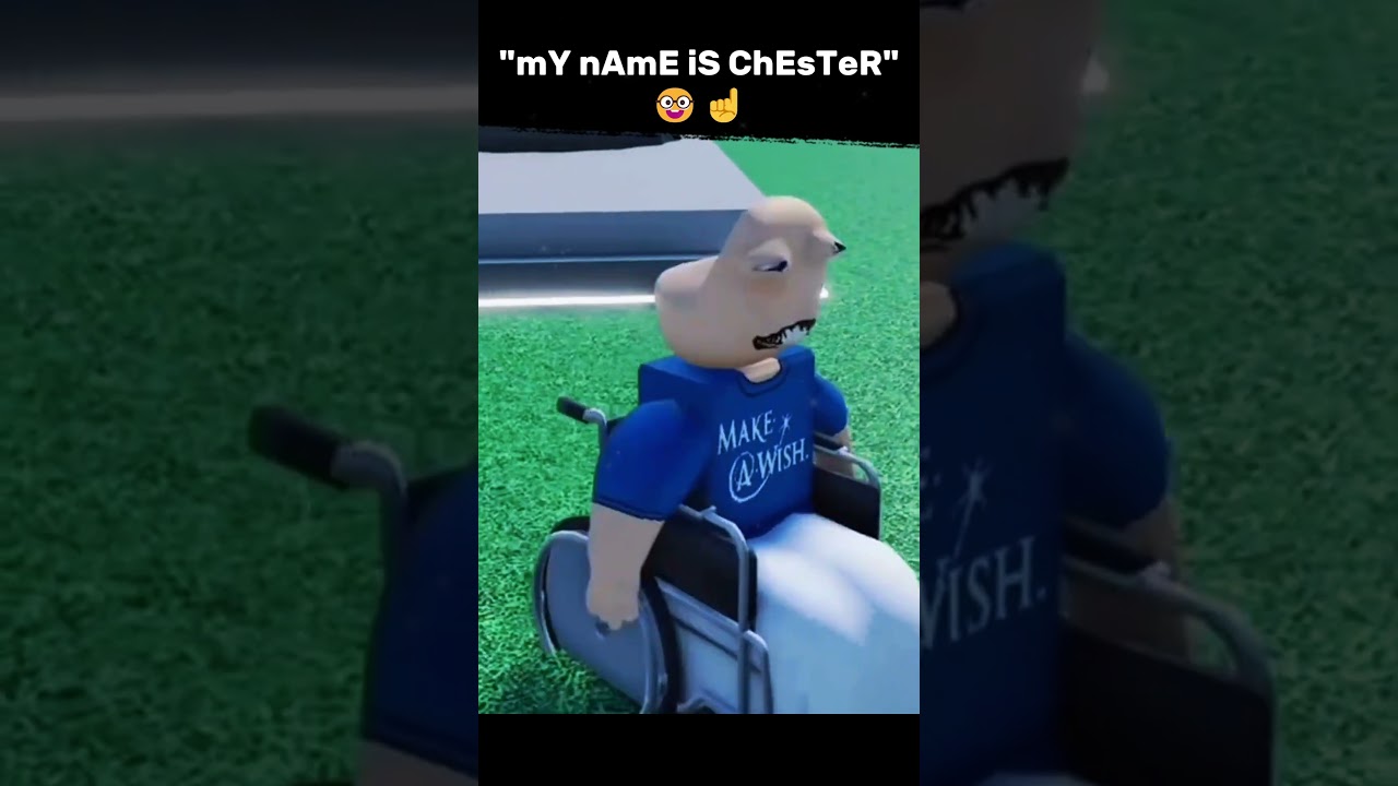 my name chester roblox funny 😂