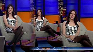 Lydia Monahan has nice legs in black pantyhose on the TV talk show Gutfeld!   06 08 26