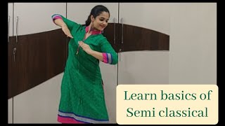 Learn semi classical dance | Basic steps |  Dance tutorial | Beginner level | Rutvi Mankad