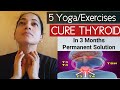 5 Yoga/Exercises To Cure Thyroid Problem Permanently | Cure Thyroid In 3 Months ( 100% Guaranteed)