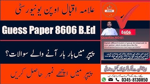 GUESS PAPER 8606 - CITIZENSHIP EDUCATION AND COMMUNITY ENGAGEMENT