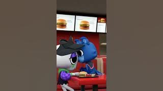 Eclipse and Rebecca play rock, paper, scissors! - Dandy's World Animation