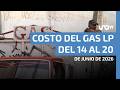 Costo del gas LP del 14 al 20 de junio de 2026