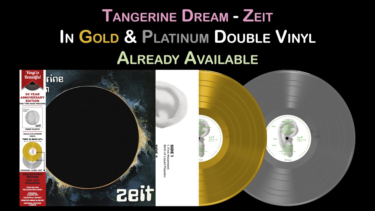 Tangerine Dream – Vinyl LP – Zeit (Gold & Platinum Vinyl) (50th