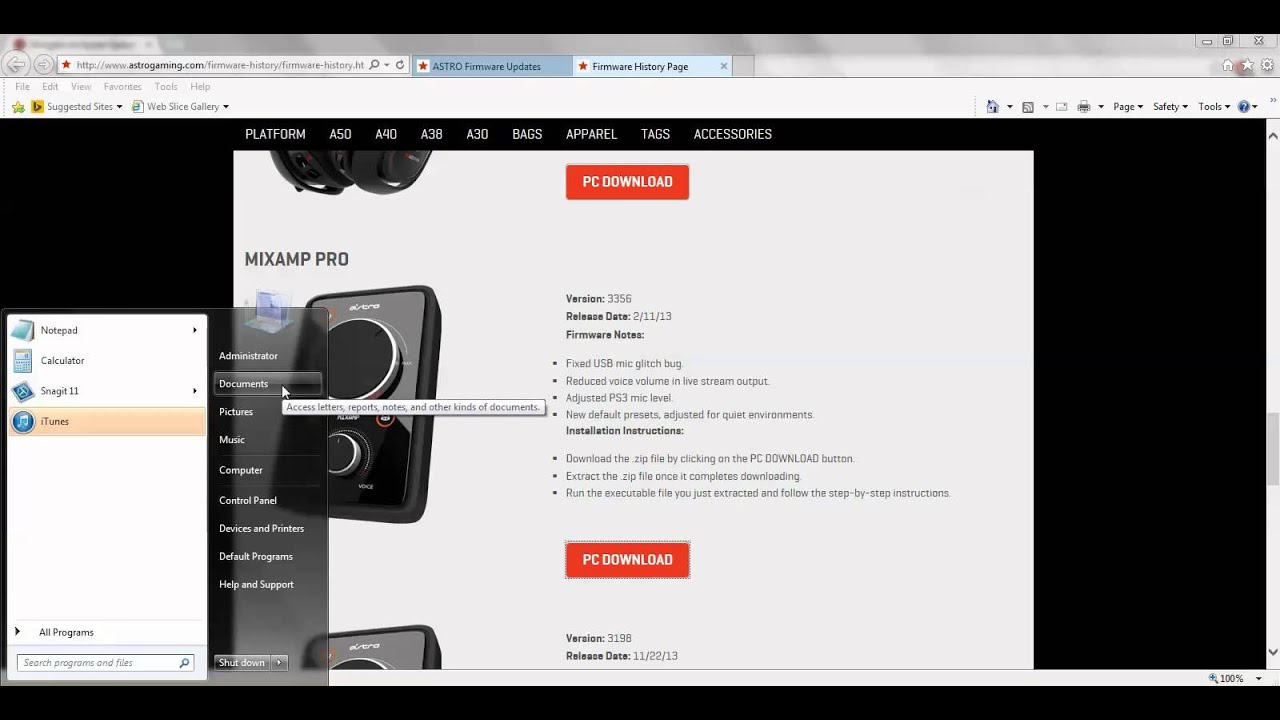 How Update Astro Mixamp Pro Firmware! - YouTube
