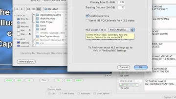 MacCaption - SD Black Movie VBI file