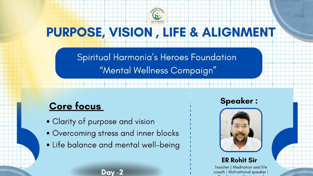 Purpose, Vision & Life Alignment | Mental Wellness Campaign | Day 2