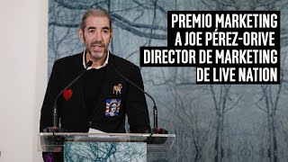 Premio Marketing a Joe Pérez-Orive, director de Marketing de Live Nation