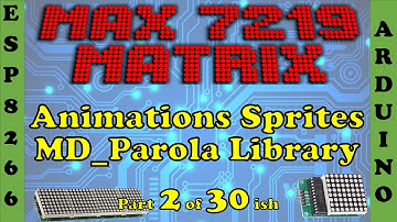 Max7219 LED Matrix Parola Library Part 2 Animations & Sprites Arduino ESP8266 0046
