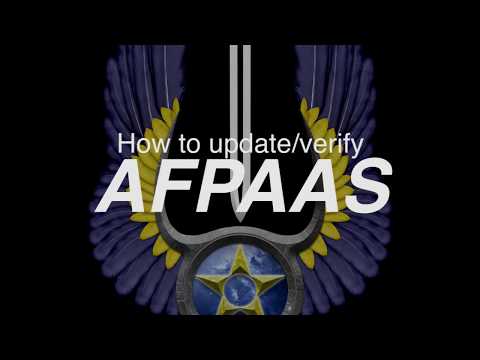 How to complete annual AFPAAS update/verification