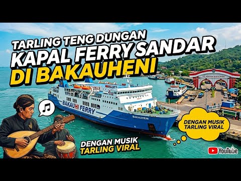 Tarling Tengdungan Syahdu - Proses Kapal Ferry Sandar di Dermaga Pelabuhan Bakauheni