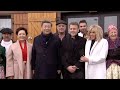 Xi, Macron and their spouses watch French folk dance performance