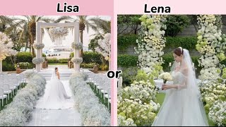 Lisa or Lena💖✨~ (wedding edition)💓 #lisaorlena#kpop#bts#trend#wedding