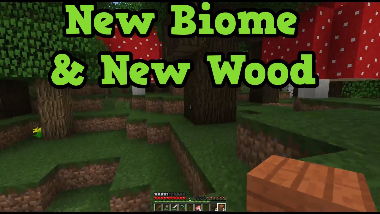 Minecraft Xbox 360 Ps3 Tu31 Roofed Forest Biome Dark Oak Wood Youtube