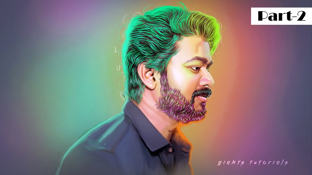 Vijay Digital Painting in Photoshop Tutorial | Part 2 | Giants