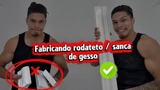Como Fazer Sanca / Roda-Teto de Gesso em Casa e Economizar MUITO! (Passo a Passo Completo)