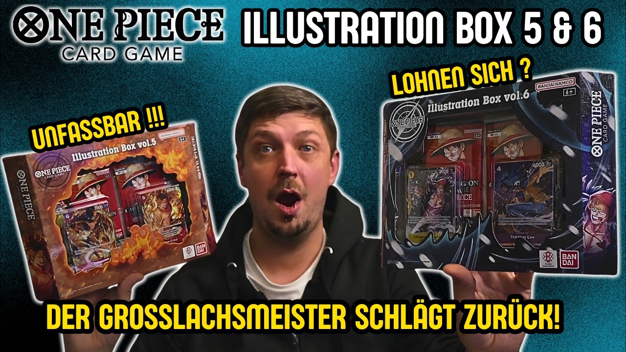 UNFASSBARER PULL vom Großlachsmeister !🤣 One Piece TCG Illustration Box 5 & 6 opening deutsch !🔥