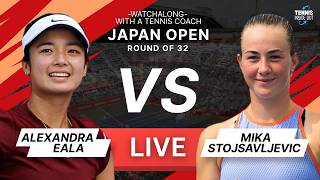 EALA vs STOJSAVLJEVIC - Tokyo Open 2026 - Round 1 - Tennis Watchalong