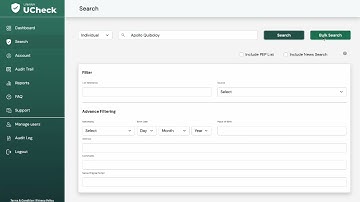Sanctions List Screening with UCheck