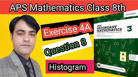 Exercise 4A Question NO 8  I Statistical Diagram I APS Maths 8th II New Secondary Mathematics Book 3