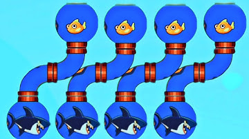 Rescue fish game hard level gameplay | Noob vs pro | Android Gameplay