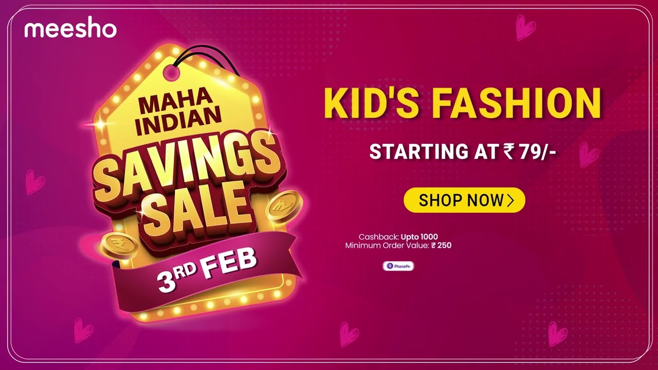 Meesho Maha Indian Savings Sale - February 3rd, 2022