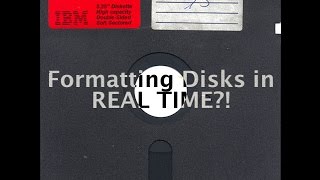 Formatting an Apple II Double Sided 140k Floppy Disk (in real time)