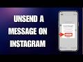How To Unsend Photos, Videos, and Voice Notes on Instagram Chats