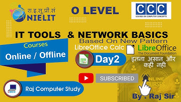 LibreOffice Calc Full Tutorial Day 2 |CCC Aur O level M1 R5.1 Full course in hindi, Function formula