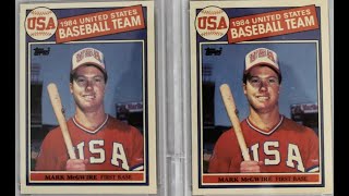 1985 Topps Mark McGwire (1984 USA Baseball Team) - PSA 8