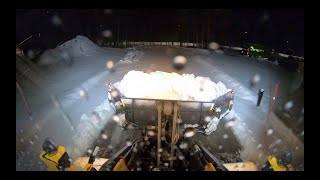 Part1 2 Mar 2021. First video of the season (Volvo L90f with YPV snow plow)