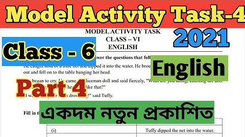 Class 6 Model activity task, English, New part 4//Model activity task class 6 English part 4 2021