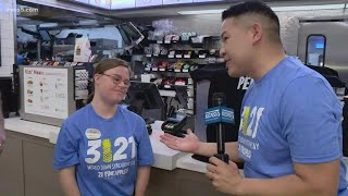 Father surprising daughter at work for World Down Syndrome Day