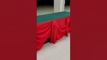 Heart shaped design table skirting tutorial #tabledecorations