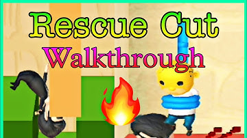 Rescue Cut Gameplay Android | Rescue Cut Rope Puzzle | Rescue Cut all levels walkthrough 1-60