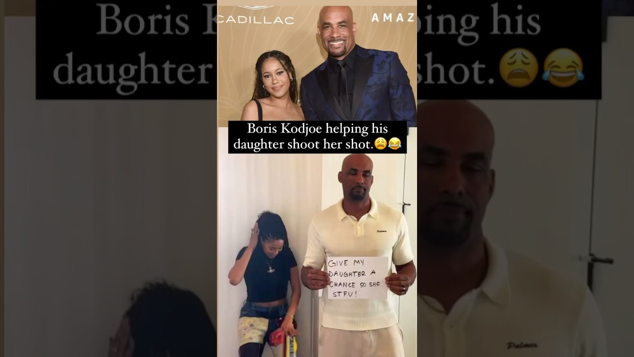 Boris Kodjoe Helping His Daughter Shoot Her Shot 🤣